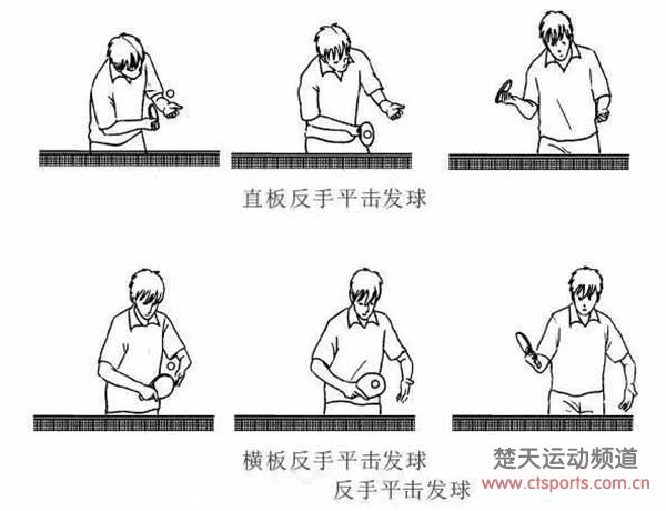 乒乓球培训:教你正反手平击发球