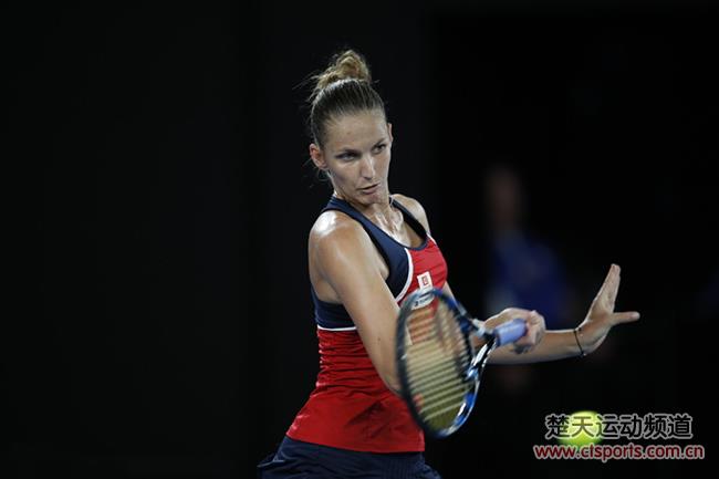 2017澳网公开赛女单1/8决赛比赛视频：普利斯科娃vs加夫里洛娃
