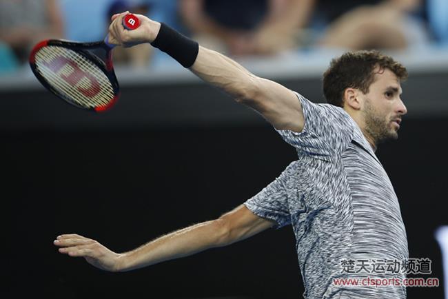 2017澳网公开赛男单1/8决赛比赛视频：迪米特洛夫vs伊斯托明
